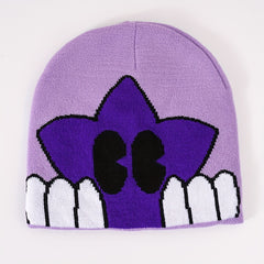Pentagram Jacquard Y2K Beanie Anime Unisex Skull Cap