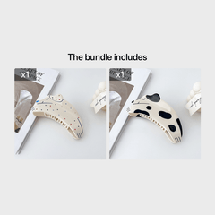 Cartoon Dog Animal Hair Clip with Rhinestones
