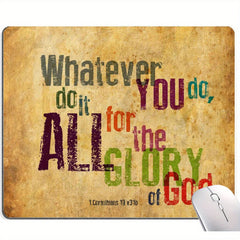Christian Bible Verse Mouse Pad Glory Of God