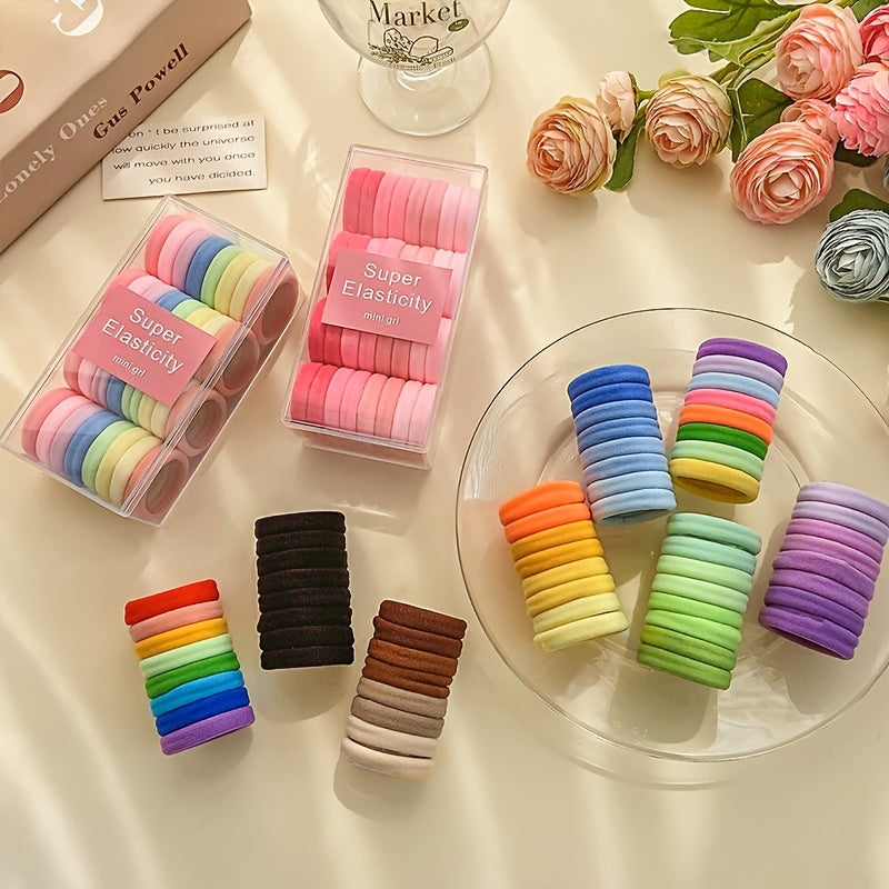 36pcs Girls Hair Tie Rope Ring Accessories