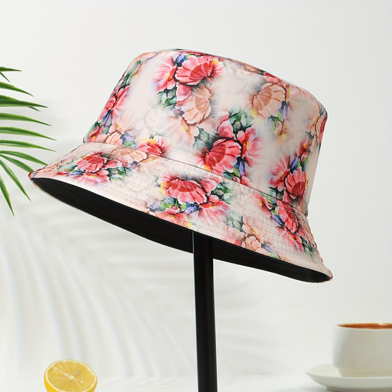 Striped Graffiti Print Bucket Hat Hip Hop Tie Dye Casual Fisherman Cap