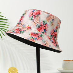 Striped Graffiti Print Bucket Hat Hip Hop Tie Dye Casual Fisherman Cap