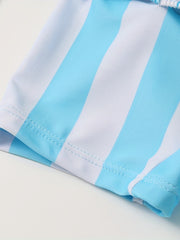 Boys Swimsuit with Inflatable Swimming Ring Rocket Print
