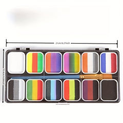 12 grid Face Paint Body Paint Box Water soluble Paint