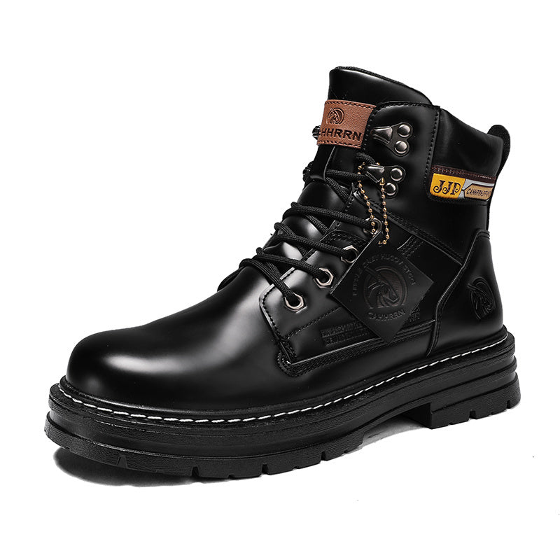 Men's High Cut Lace Boots for Winter
