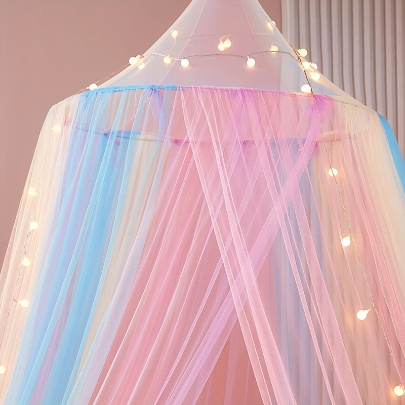 Princess Style Mosquito Net Canopy with Valance