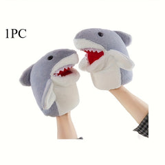 Interactive Little Shark Plush Toy with Mouth Opening Function