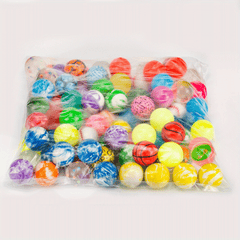 50-Piece Colorful Bouncy Ball Bulk Set for Kids' Parties and Birthdays
