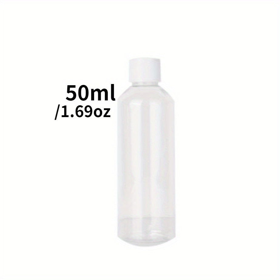 3 Clear Plastic PET Bottles for Medicine in Various Sizes