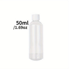 3 Clear Plastic PET Bottles for Medicine in Various Sizes