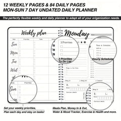 Weekly Planner Daily Planner To Do List Expense Tracker