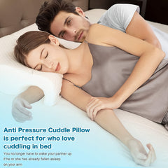 Couples Arched Cuddle Pillow Memory Foam Hand Rest Pillow for Sleeping