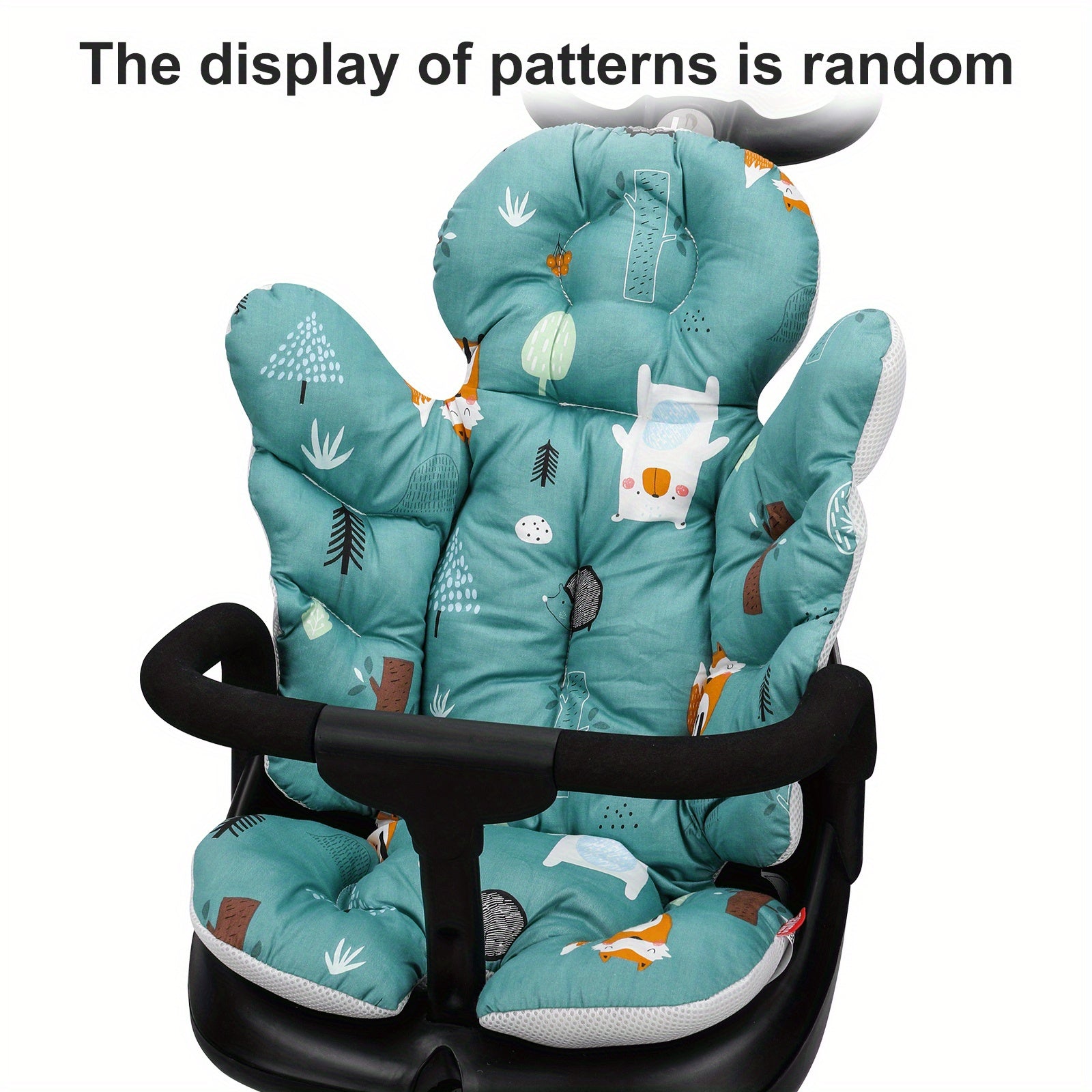 Child Safety Seat Cushion Winter Thick Warm Cotton Pad Pure Cotton
