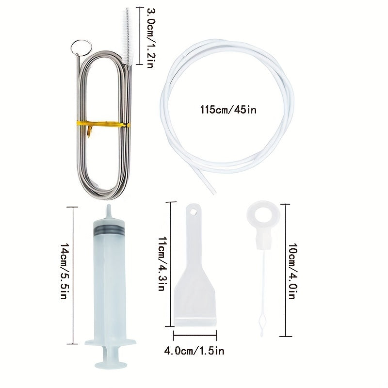 5pcs Refrigerator Drain Hole Clog Remover Fridge Cleaning Kit