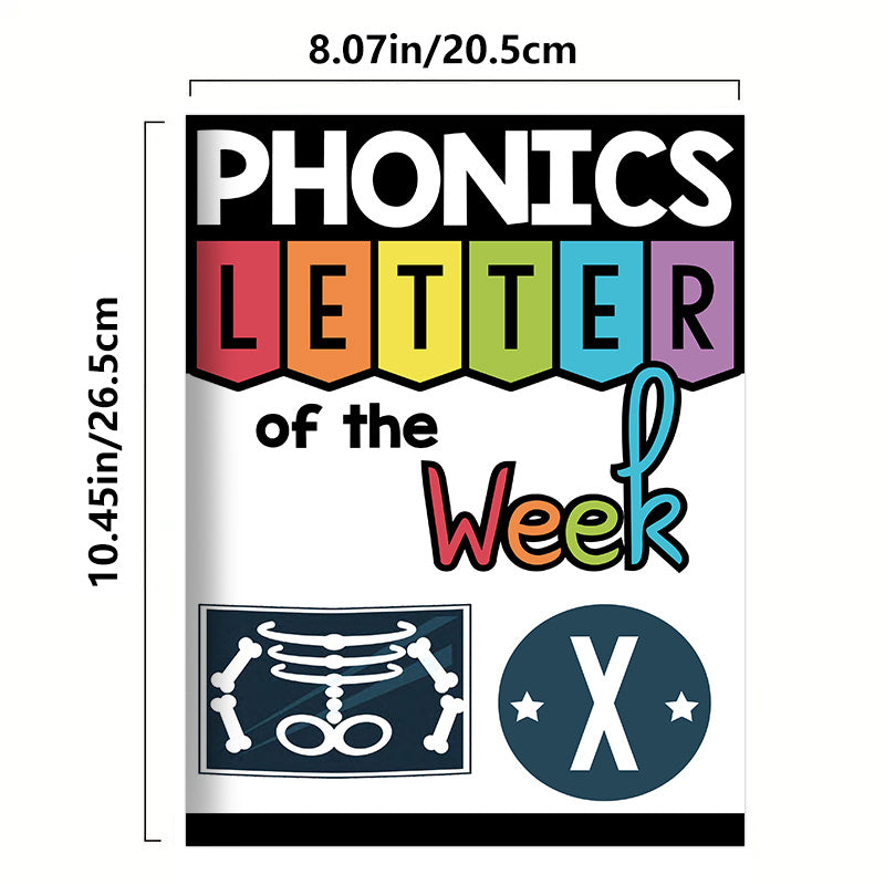 Phonics Workbook Letter X for Kids Reading Writing Activities Mini Books