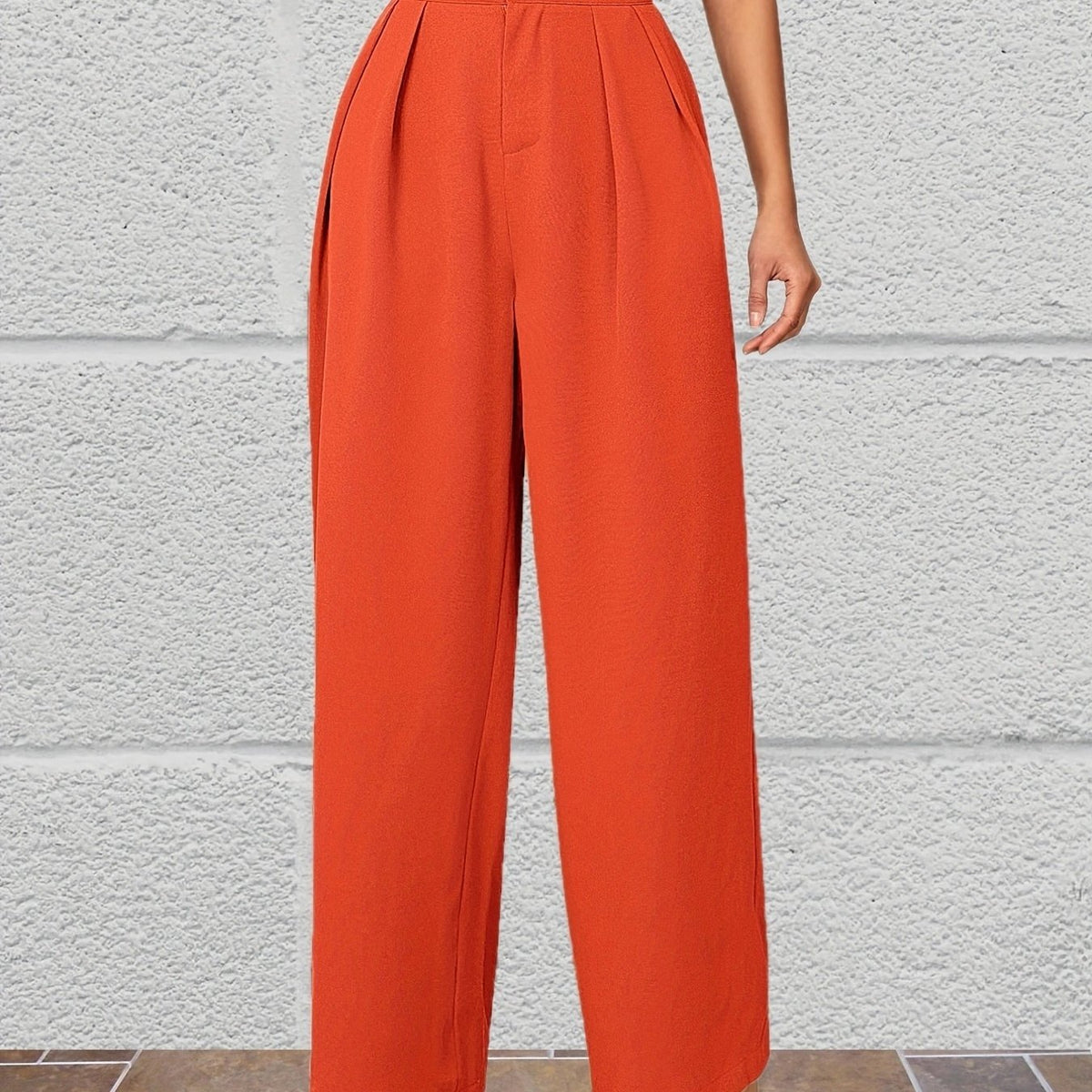 Wide Leg Button Front Pants for Women