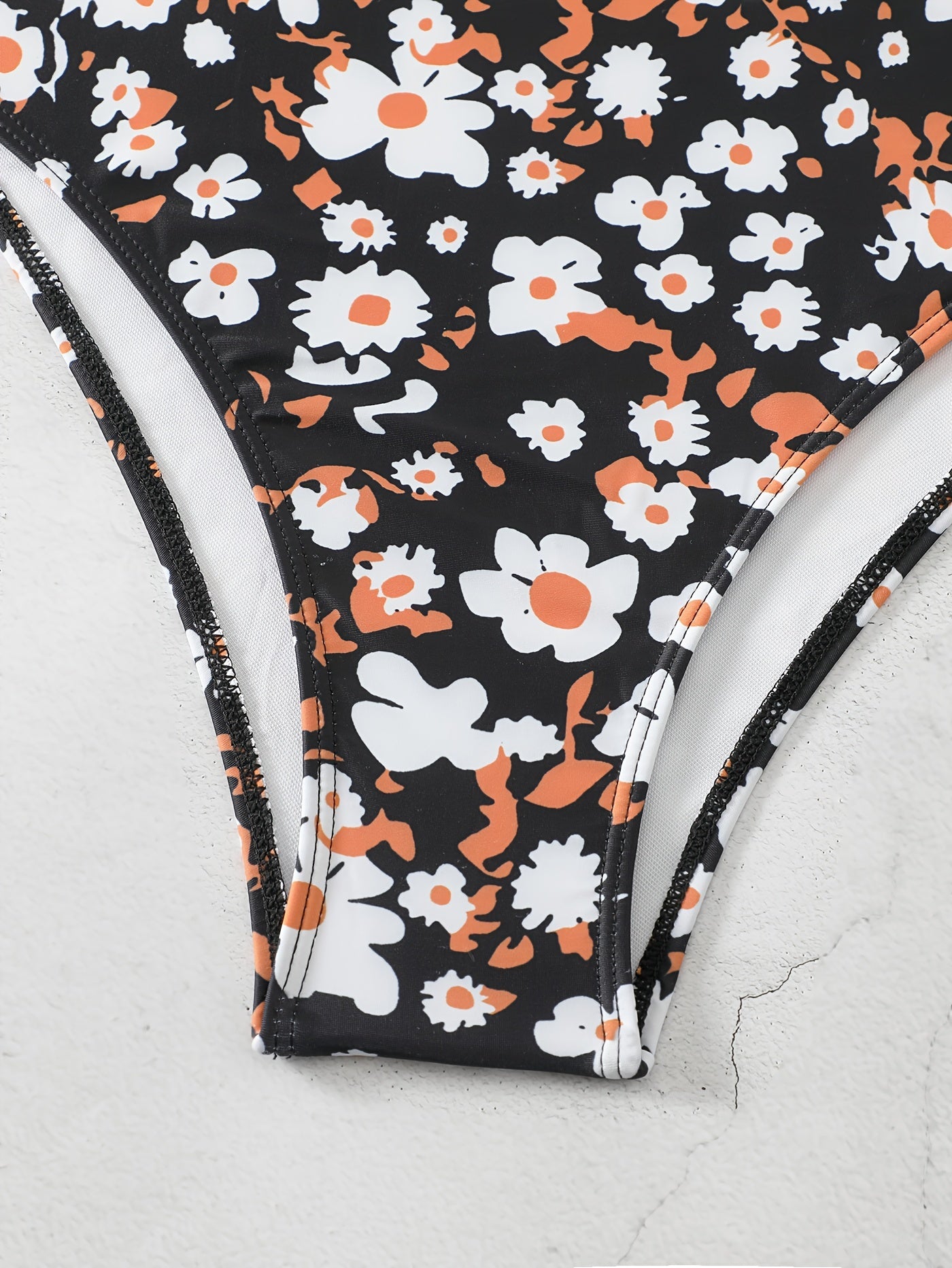 Floral Print Underwire One Piece Swimsuit