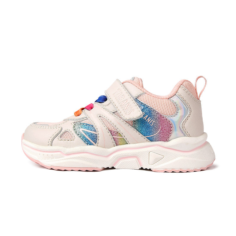 TARANIS Glitter Baby Girls Sneakers Breathable Ultra Light Non slip Kids Shoes