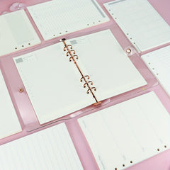 1pc A5 45pg Loose Leaf Book Inner Pages 6 Hole Refill