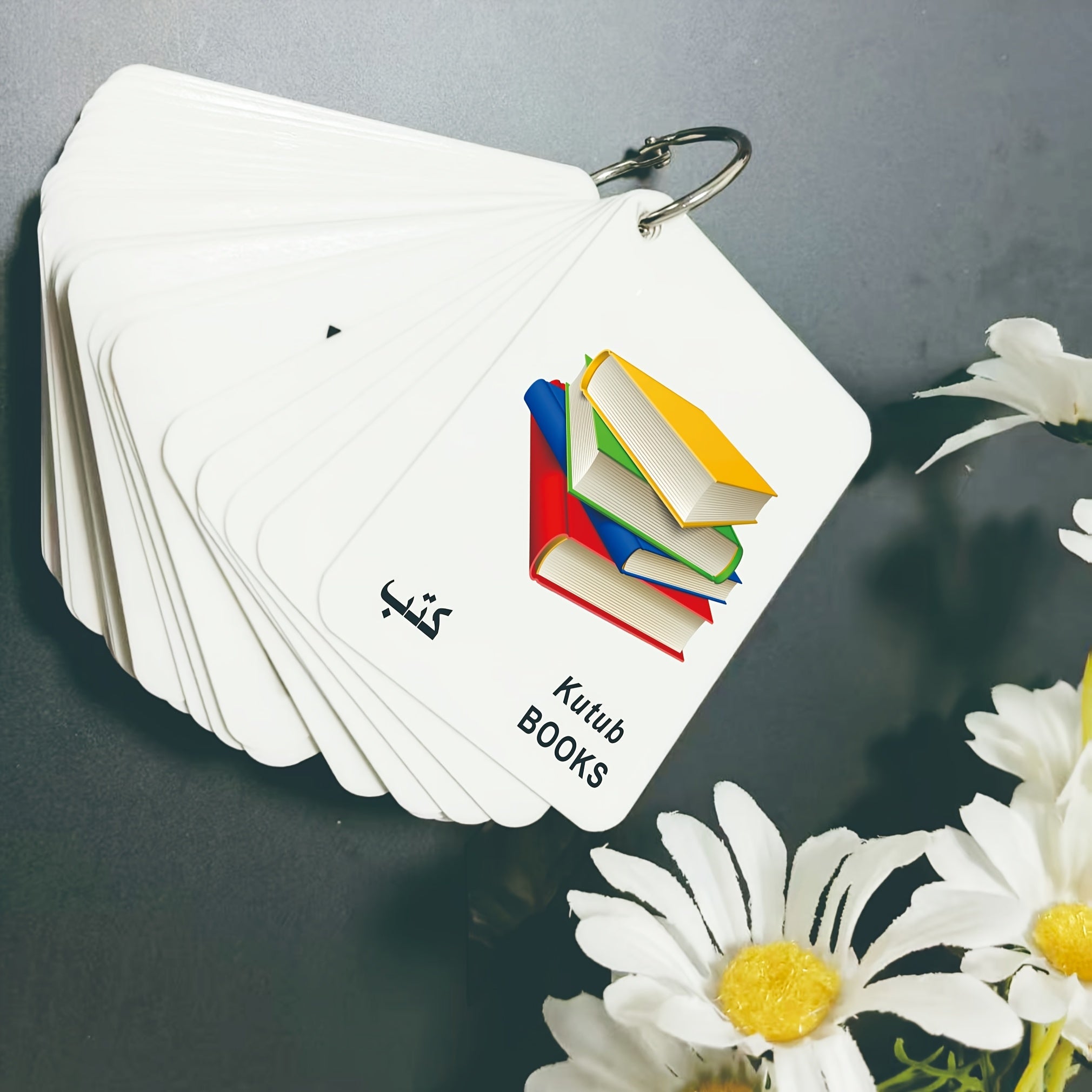 Arabic English First Words Flashcards - Verbs Emotions Occupations