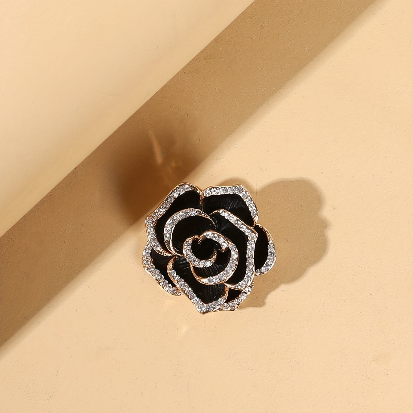 Rose Flower Chain Word Brooch Vintage Wedding Party Brooch Men