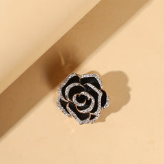 Rose Flower Chain Word Brooch Vintage Wedding Party Brooch Men