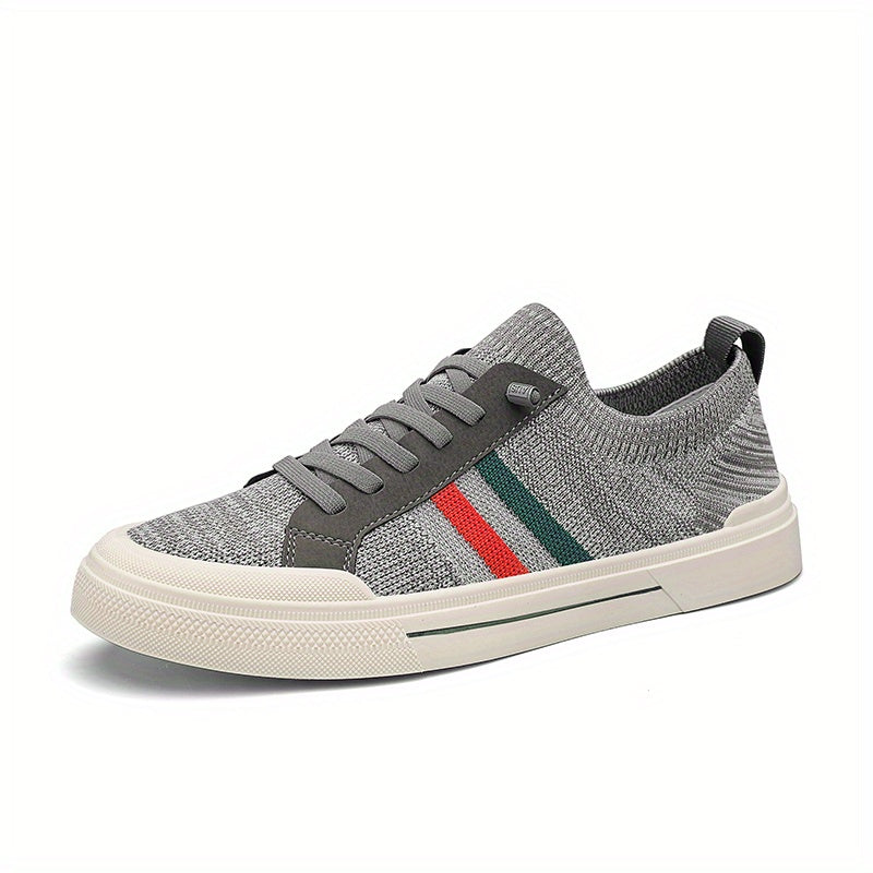Men's Lace Up Knit Sneakers - Breathable, Assorted Colors