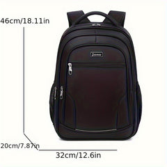 Work Laptop Backpack Polyester High School Zipper Soft Shell Cord