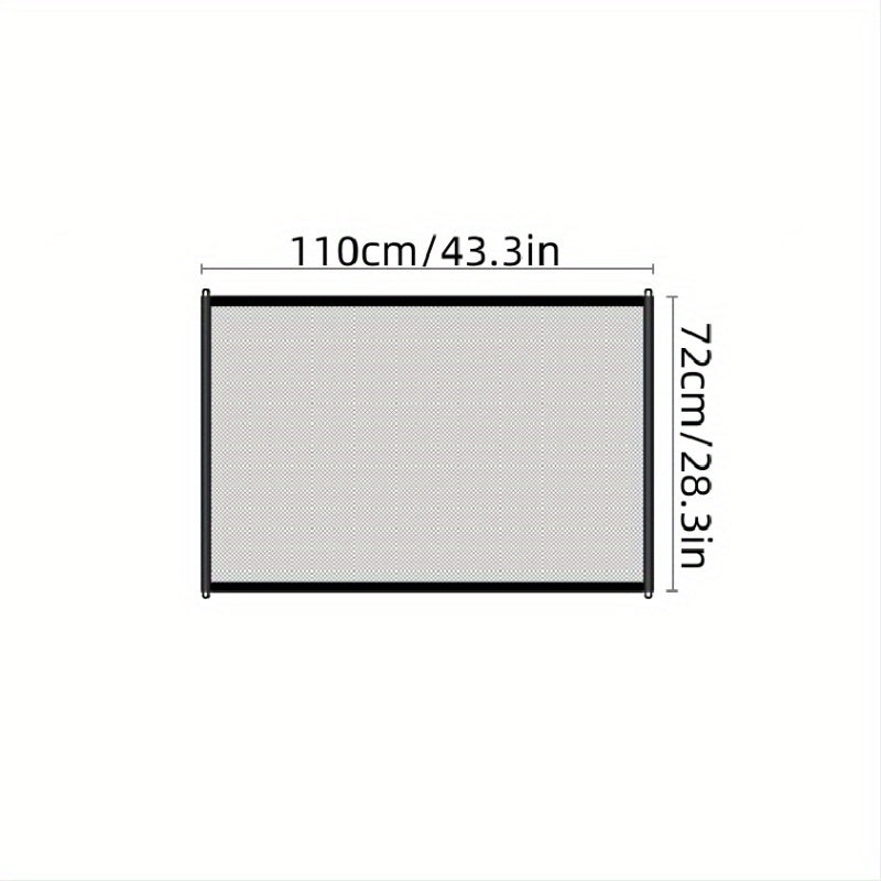 Retractable Mesh Pet Dog Gate - Indoor & Outdoor