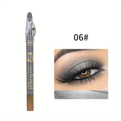 12 Colors Waterproof Eyeshadow Stick with Shimmer and Pearly Finish