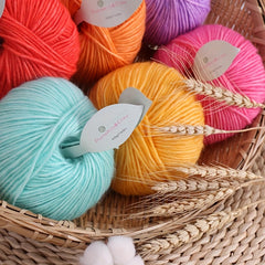 1pc Pumpkin Ball Cotton Yarn for DIY Knitting Crocheting