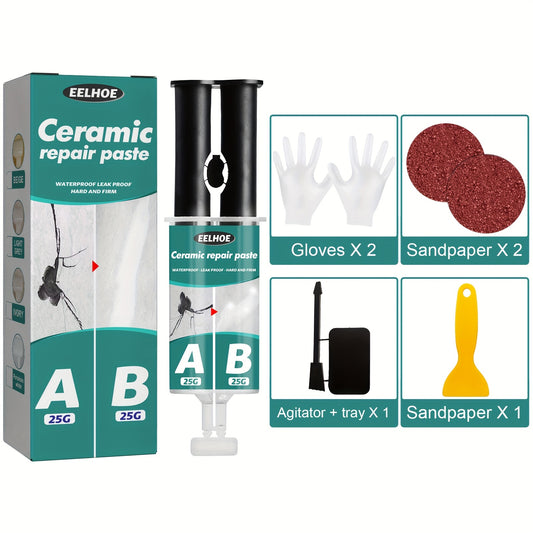 Ceramic Tile Repair AB Adhesive Set Metal Ceramic Tile Filling Crack Clogging
