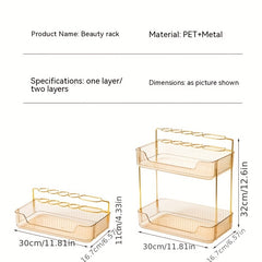 Bathroom Organizer Countertop Vanity Tray Stand