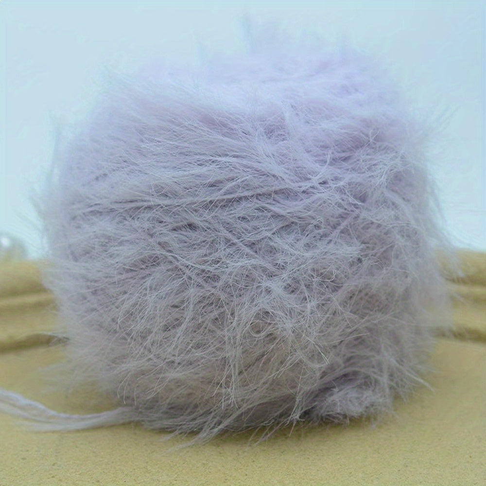Soft Long Hair Mink Fur Hand Knitted DIY Sweater Coat Bag Doll Material Thread