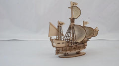 3D Wooden Puzzle Sailboat DIY Toy Office Decor Christmas Birthday Gift