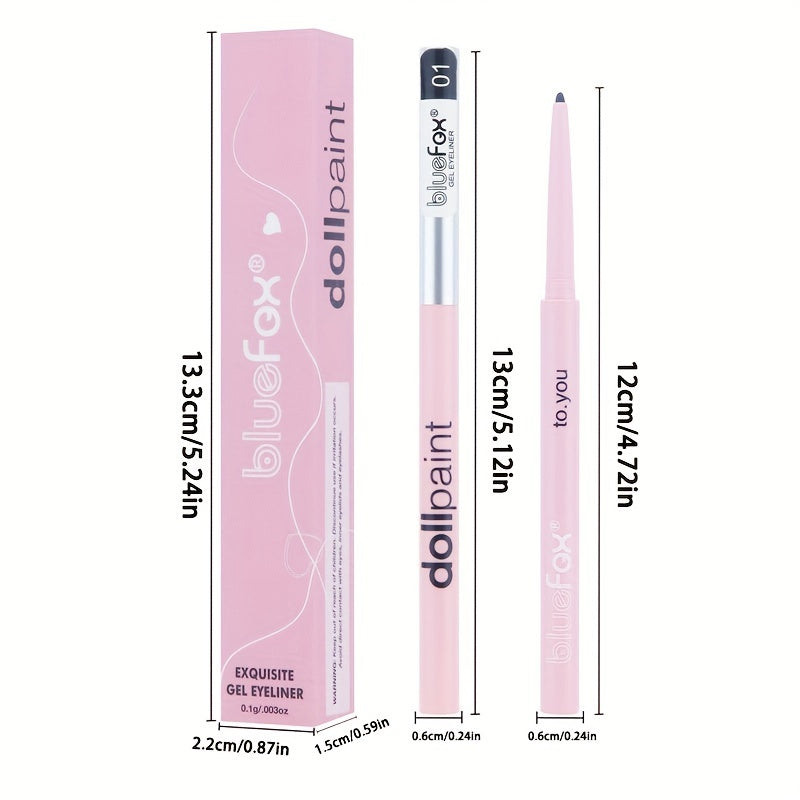 Colorful Eyeliner Gel Pen Waterproof Smudge Proof Ultra Slim Highlighter