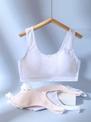 3pcs Mesh Wireless Soft Bras Women's Lingerie