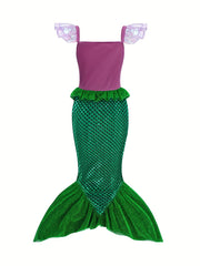 Little Mermaid Costume Halloween Princess Dress Cosplay Party