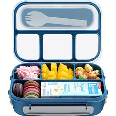 Adult Bento Box Lunch Container 1300ML 4 Compartment Pink