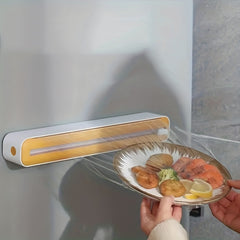 Plastic Wrap Dispenser with Slide Cutter for Kitchen Restaurant Supermarket