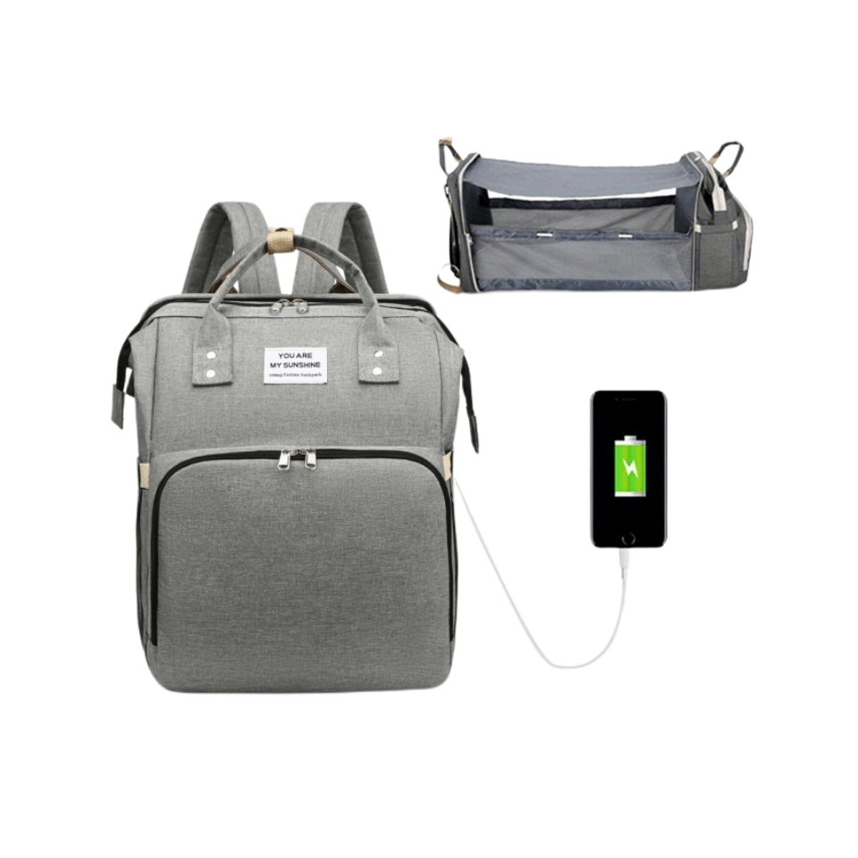 Foldable Mommy Bag w/ USB Charging Large Capacity