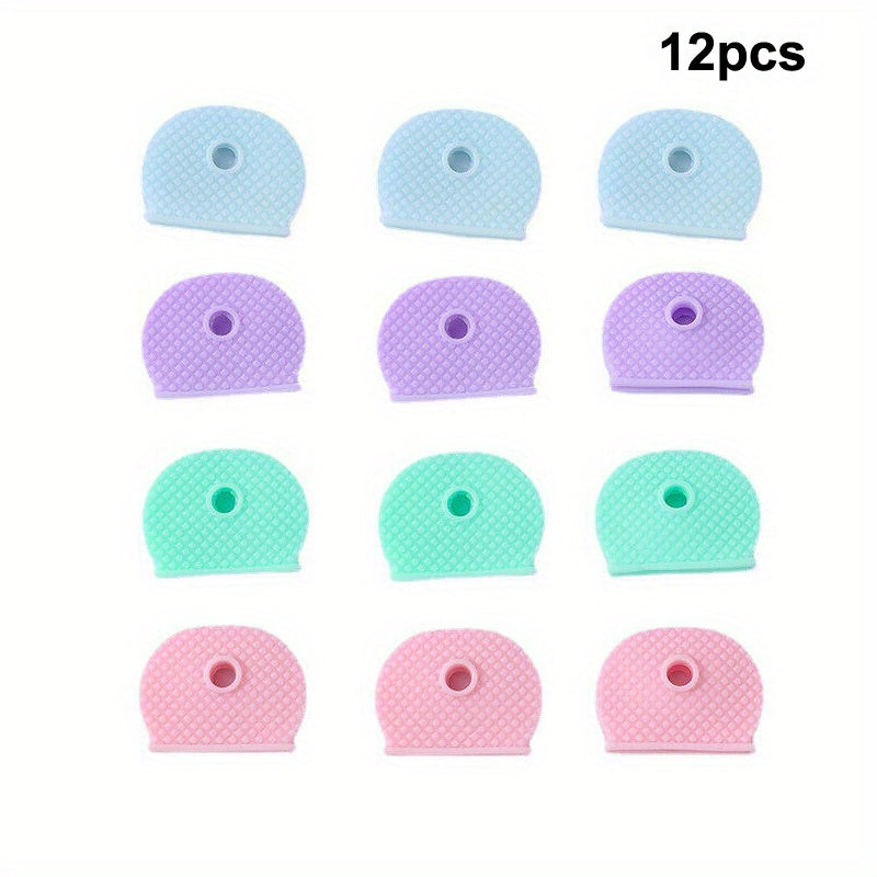 12pcs Silicone Key Cover Protective Sleeve Soft Key Case
