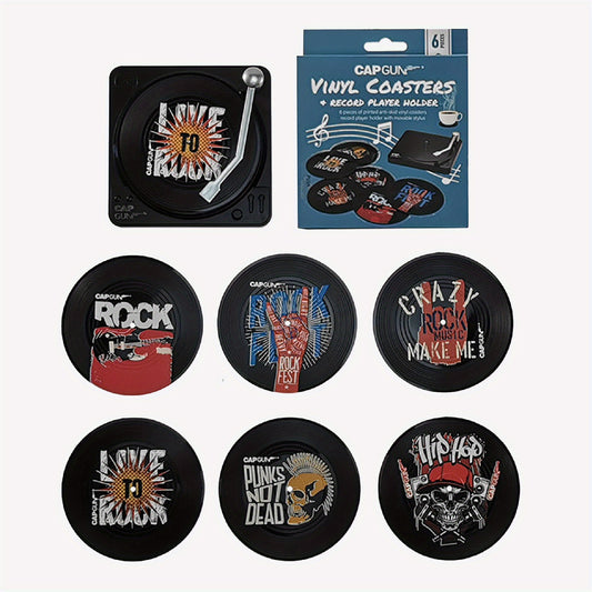 Vinyl Record Coasters Hip Hop Punk Rock Music Cup Coasters