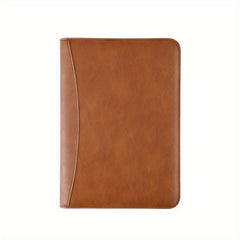 A5 PU Leather Notebook with Card Slot and Zipper Bag