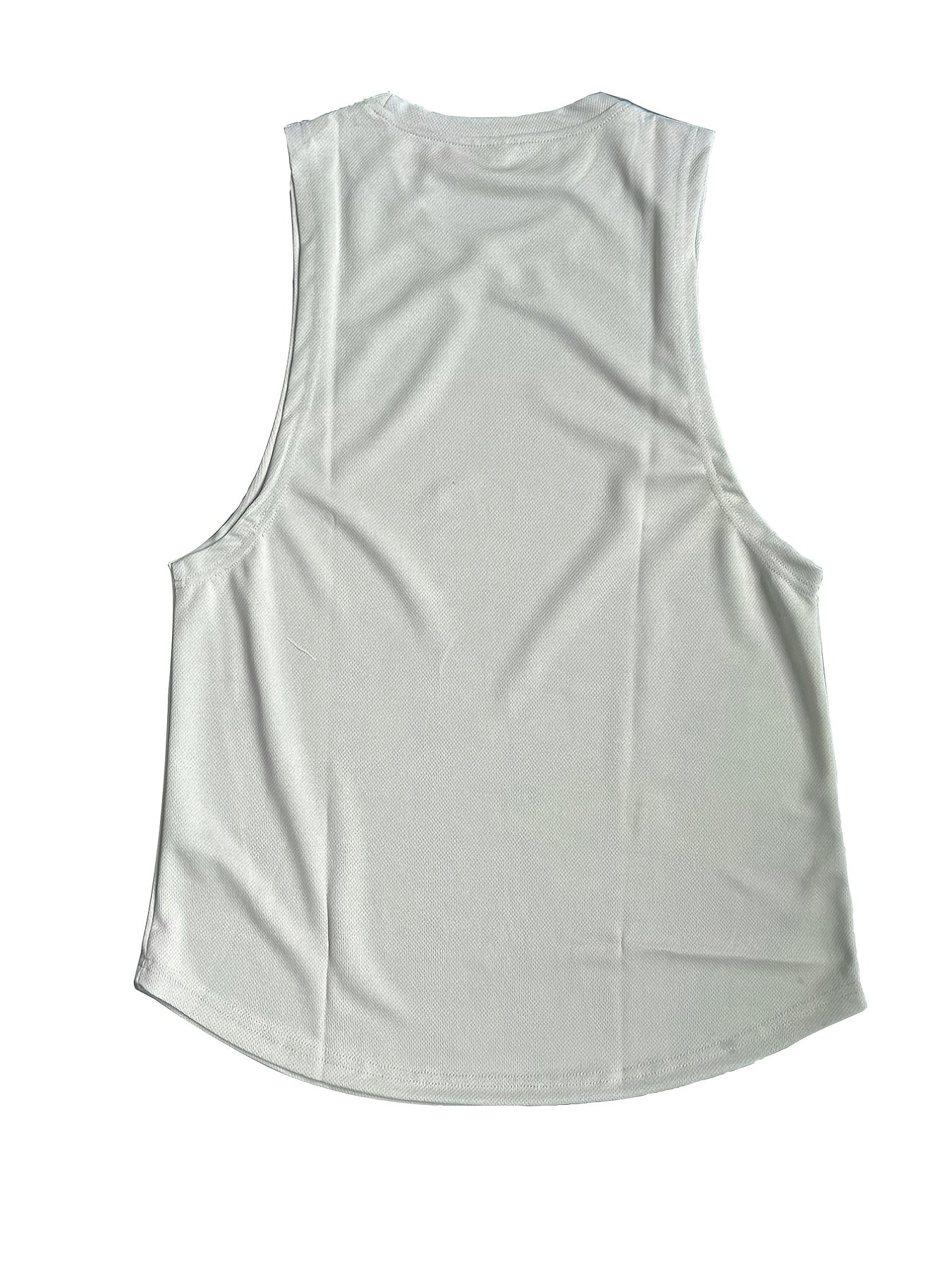 Men's Sleeveless Workout Tank Top Active Mid Stretch Breathable Crew Neck