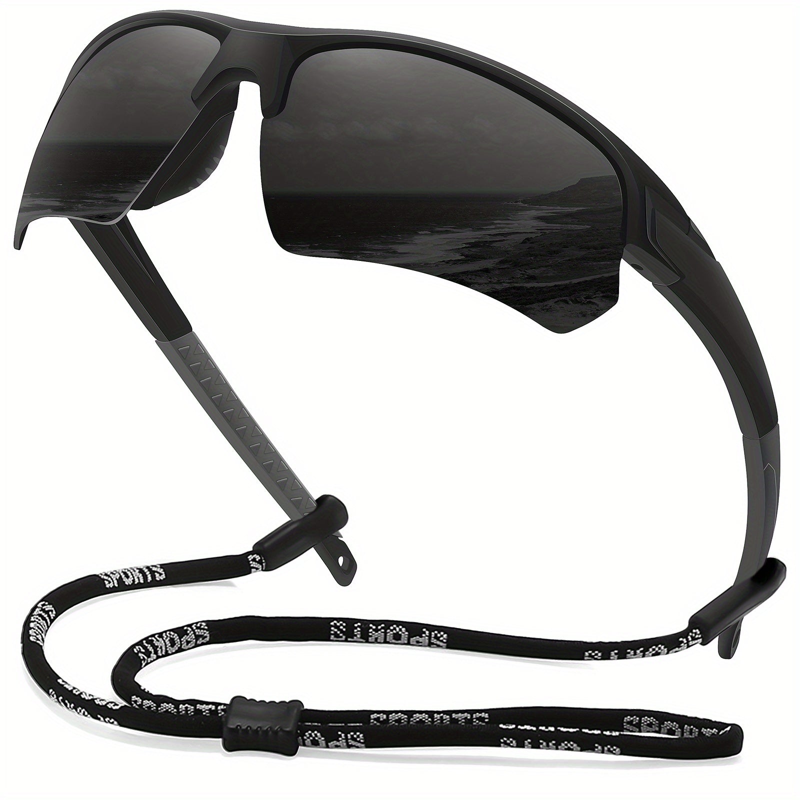 Men's Outdoor Polarized Sunglasses with Interchangeable Lenses