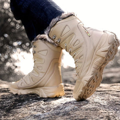 Men's Rugged Snow Boots Winter Thermal Shoes Hiking Boots