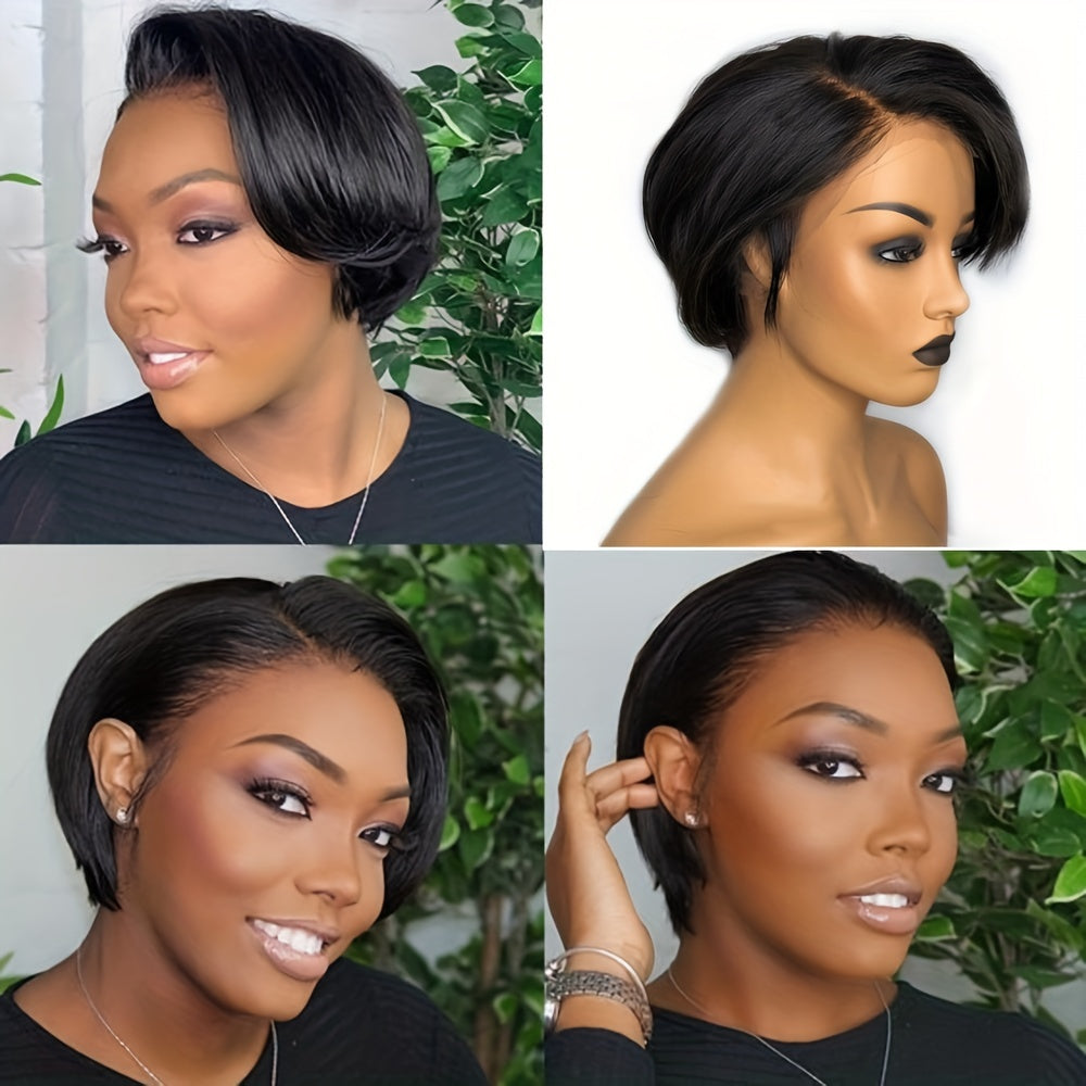 Pixie Cut Short Lace Front Human Hair Wig 13x4 Glueless Pre Plucked
