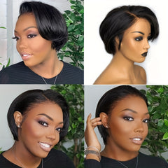 Pixie Cut Short Lace Front Human Hair Wig 13x4 Glueless Pre Plucked