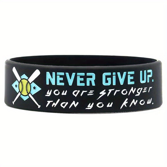 Motivational Softball Wristbands Sports Quotes Team Awards